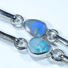 Australian Boulder Opal Silver Bracelet 16.5cm - 18cm Code  CC39