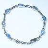 Australian Boulder Opal Silver Bracelet 16.5cm - 18cm Code  CC39