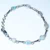 Australian Boulder Opal Silver Bracelet 16cm - 18cm Code  CC33