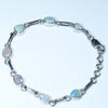 Australian Boulder Opal Silver Bracelet 16cm - 18cm Code  CC33