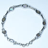 Australian Boulder Opal Silver Bracelet 16cm - 18cm Code  CC33