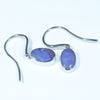 Australian Boulder Opal Silver Earring (11mm x 7mm) Code - V17