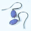 Australian Boulder Opal Silver Earring (11mm x 7mm) Code - V17