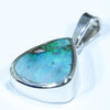 Queensland  Boulder Opal Silver Pendant with Silver Chain (12mm x 11.5mm) Code - Y244