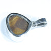 Queensland Boulder Opal Silver Pendant with Silver Chain (13mm x 11mm) Code - Y221