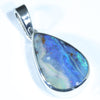 Queensland  Boulder Opal Silver Pendant with Silver Chain (17mm x 11.5mm) Code - Y222