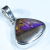 Queensland Boulder Opal Silver Pendant with Silver Chain (11mm x 13mm) Code - Y223