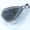 Australian Opal Matrix Silver Pendant with Silver Chain (17mm x 11mm)  Code - Y179