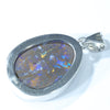 Australian Opal Matrix Silver Pendant with Silver Chain (25mm x 19mm)  Code - Y138