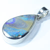 Queensland Boulder Opal Silver Pendant with Silver Chain (17mm x 10mm) Code - Y87