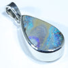 Queensland Boulder Opal Silver Pendant with Silver Chain (17mm x 10mm) Code - Y87