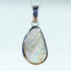 Natural Australian Boulder Opal Silver Pendant