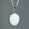 Silver White Opal Pendant - Australian Opal Shop - 186 Brisbane Rd - Gold Coast