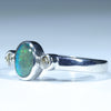 Sterling Silver - Solid Queensland Boulder Opal - Natural Diamonds