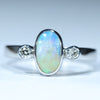 Silver Crystal Opal Ring - Australian Opal Shop - Gold Coast