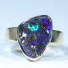 Natural Australian Boulder Opal Gold Ring - Australian Opal Shop