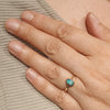 Natural Solid Australian Boulder Opal Gold Ring - Size 6.5  US Code - V38