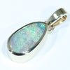 Natural Solid Australian Boulder Opal Gold Pendant (11mm x 5mm) Code - Z97