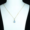 Solid Opal Gold and Diamond Pendant - Australian Opal Shop - Gold Coast