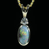 Gold Opal and Diamond Pendant - Australian Opal Shop - Gold Coast