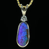 Gold Opal and Diamond Pendant - Australian Opal Shop - Gold Goast