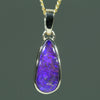 Natural Australian Boulder Opal Gold Pendant - Australian Opal Shop