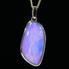 Natural Queensland Pipe Opal Gold Pendant