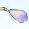 Natural Solid Australian Pipe Opal Gold Pendant (20mm x 14mm) Code - Z11