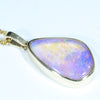 Stunning Natural Australian Queensland Pipe Opal Gold Pendant