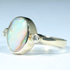 10k Gold - Solid Queensland Pipe Opal - Natural Diamonds