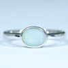 Natural Australian Crystal Opal Silver Ring - Australian Opal Shop - Gold Coast