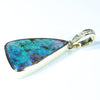 Queensland Boulder Opal and Diamond Gold Pendant Code - AA62