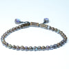 Natural Australian Opal Matrix Adjustable Bead Bracelet