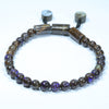 Natural Australian Boulder Opal Matrix Adjustable Bracelet