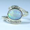 Lightning Ridge Solid Opal Gold Ring