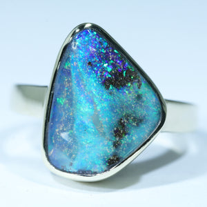 Natural Shape Opal Gold Ring