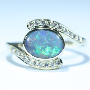 Queensland Boulder Opal Gold Ring 