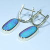 Soild Boulder Opal Gold Earrings 