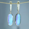 Soild Boulder Opal Gold Earrings 