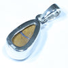 Australian Boulder Opal Silver Pendant with Silver Chain (10.5mm x 6mm) Code - FF280