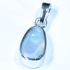 Australian Boulder Opal Silver Pendant with Silver Chain (10.5mm x 6mm) Code - FF280