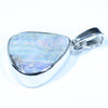 Australian Boulder Opal Silver Pendant with Silver Chain (14mm x 12mm) Code - FF291