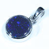 Sterling Silver - Solid Lightning Ridge Black Opal