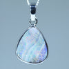 Natural Australian Boulder Opal Silver Pendant