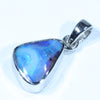 Australian Boulder Opal Silver Pendant with Silver Chain (11mm x 8.5mm) Code - FF269