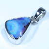 Australian Boulder Opal Silver Pendant with Silver Chain (11mm x 8.5mm) Code - FF269