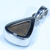 Australian Boulder Opal Silver Pendant with Silver Chain (11mm x 8.5mm) Code - FF269