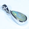 Australian Boulder Opal Silver Pendant with Silver Chain (11mm x 6mm) Code - FF256
