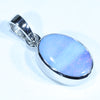 Australian Boulder Opal Silver Pendant with Silver Chain (12mm x 9mm) Code - FF257