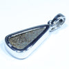 Australian Boulder Opal Silver Pendant with Silver Chain (17mm x 9mm) Code - FF258